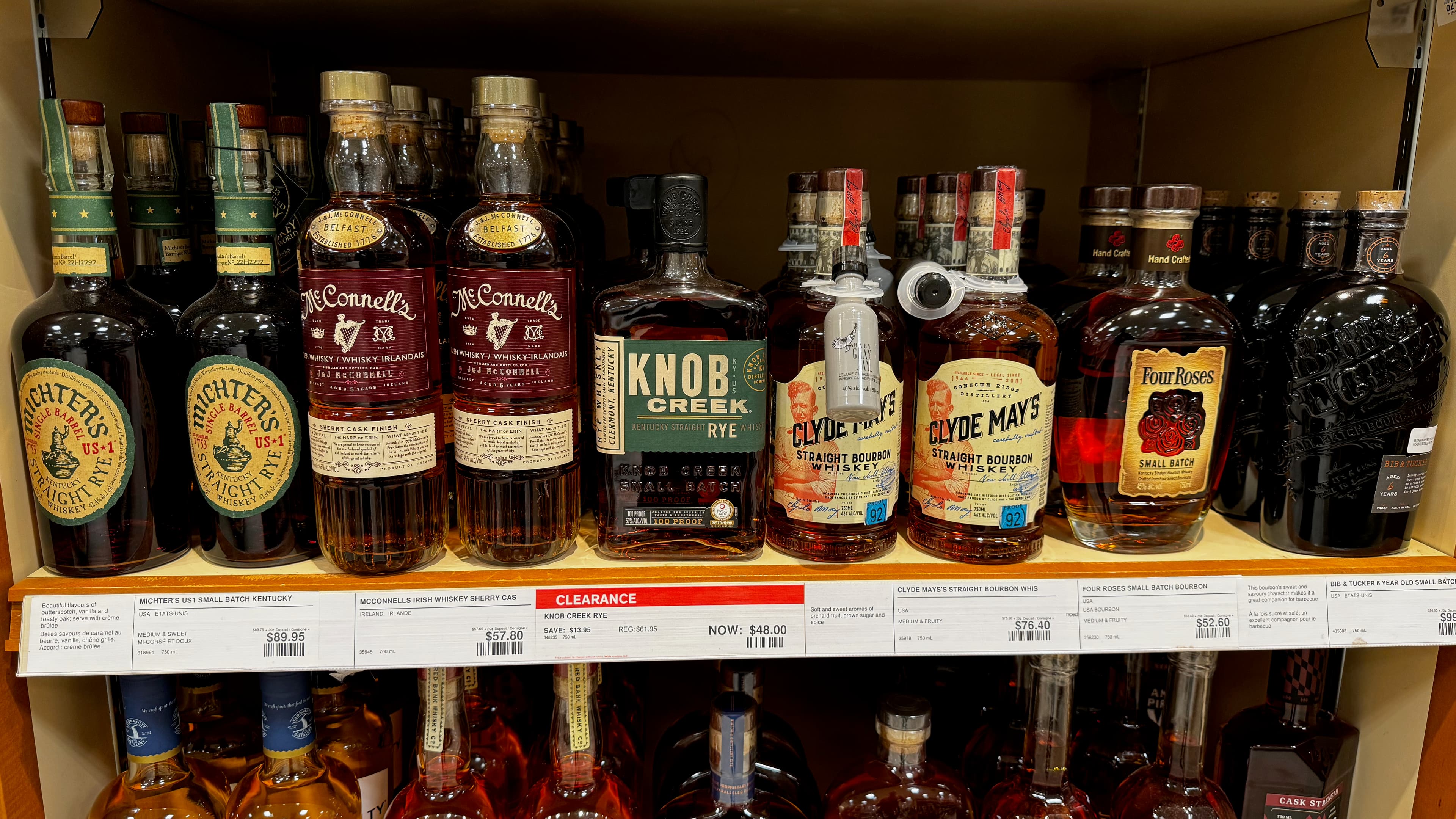 A drop in price for knob creek